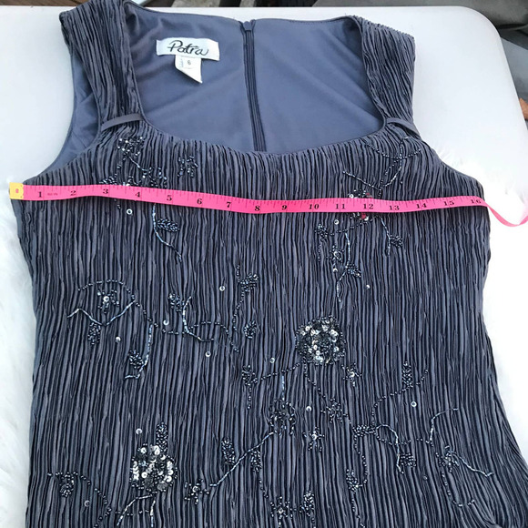 Patra Grey Sequin Gown -Size 6 - Picture 12 of 15